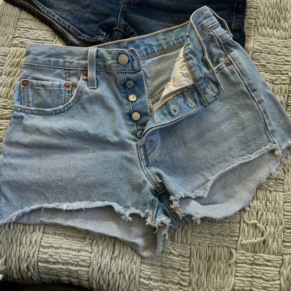 Levi's Light Blue Jean Shorts